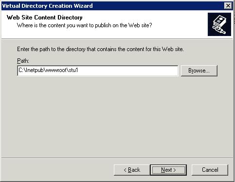 Microsoft Iis Virtual Directory Wizard Path